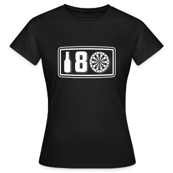 Darts Dart Darts Darter Shirt Gift - Women's T-Shirt - black - Front - AI Model Female 172 dark (172cm)