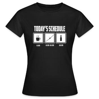 Pilote de planeur T-shirt cadeau pilote de planeur - T-shirt Femme - noir - Devant - AI Model Female 172 dark (172cm)
