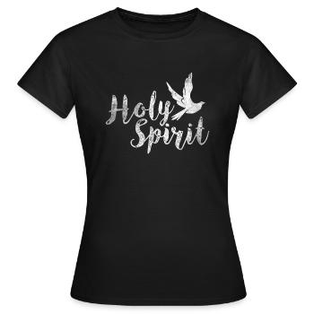 Holy Spirit Heiliger Geist Taube Geschenk - Frauen T-Shirt - Schwarz - Vorne - AI Model Female 172 dark (172cm)