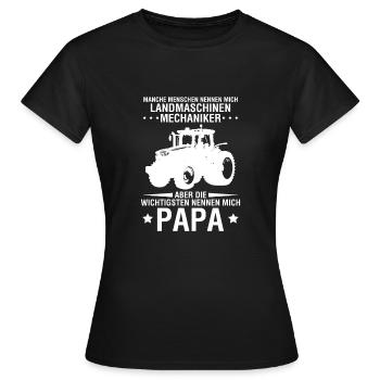 Manche Menschen Nennen Mich Landmaschinen... - Frauen T-Shirt - Schwarz - Vorne - AI Model Female 172 dark (172cm)