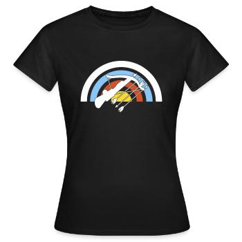 Armbrust Schütze Geschenk - Frauen T-Shirt - Schwarz - Vorne - AI Model Female 172 dark (172cm)