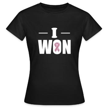 I Won Gift Cancer World Cancer Day - Women's T-Shirt - black - Front - AI Model Female 172 dark (172cm)