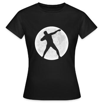 Moon Shot Put Shirt Cadeau - T-shirt Femme - noir - Devant - AI Model Female 172 dark (172cm)