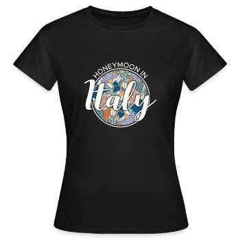 Lune de miel Chemise de vacances Italie - T-shirt Femme - noir - Devant - AI Model Female 172 dark (172cm)