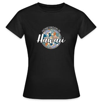 Lune de miel Chemise de vacances De Lune de Miel Hawaii - T-shirt Femme - noir - Devant - AI Model Female 172 dark (172cm)