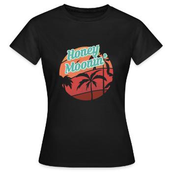 Lune de miel Lune de miel Chemise de vacances Cadeau - T-shirt Femme - noir - Devant - AI Model Female 172 dark (172cm)