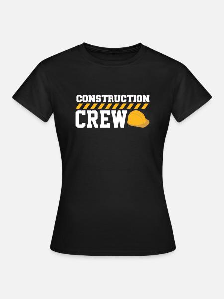 Construction Crew Straßenarbeiter - Frauen T-Shirt - Schwarz