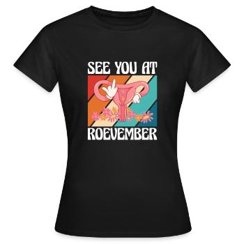 Rendez-vous à Roevember - T-shirt Femme - noir - Devant - AI Model Female 172 dark (172cm)