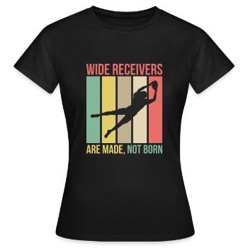 Les récepteurs sauvages sont faits chemise non née - T-shirt Femme - noir - Devant - AI Model Female 172 dark (172cm)