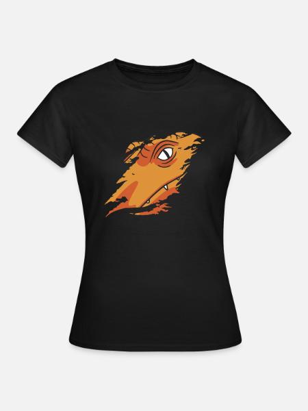 Dinosaurier Shirt Geschenk - Frauen T-Shirt - Schwarz