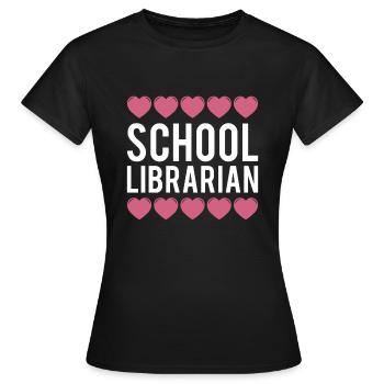 School Librarian Geschenk Schule - Frauen T-Shirt - Schwarz - Vorne - AI Model Female 172 dark (172cm)