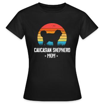 Chien de berger du Caucase Ovcharka - T-shirt Femme - noir - Devant - AI Model Female 172 dark (172cm)