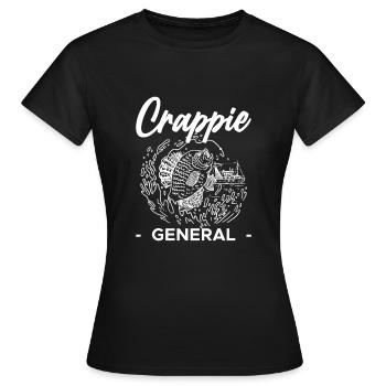 Crappie General Shirt Geschenk - Frauen T-Shirt - Schwarz - Vorne - AI Model Female 172 dark (172cm)