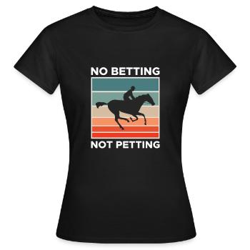 Pas de paris pas de chemise de caresse - T-shirt Femme - noir - Devant - AI Model Female 172 dark (172cm)