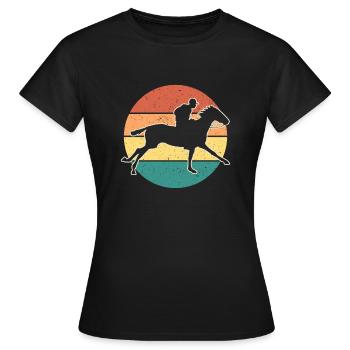 Race Day Vintage Retro Gift - Women's T-Shirt - black - Front - AI Model Female 172 dark (172cm)
