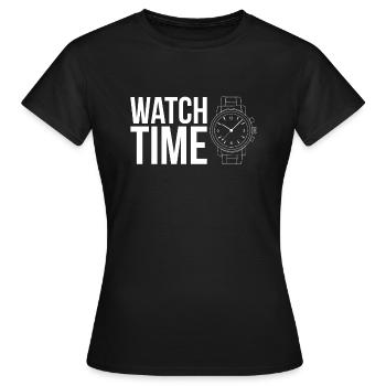Watch Time Shirt Uhrsammler - Frauen T-Shirt - Schwarz - Vorne - AI Model Female 172 dark (172cm)