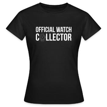 Official Watch Collector Shirt - Frauen T-Shirt - Schwarz - Vorne - AI Model Female 172 dark (172cm)