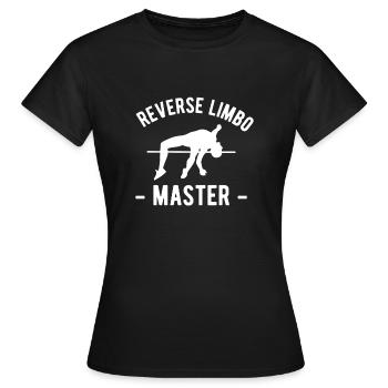 Reverse Limbo Master Shirt Geschenk - Frauen T-Shirt - Schwarz - Vorne - AI Model Female 172 dark (172cm)