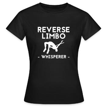 Reverse Limbo Whisperer Shirt Geschenk - Frauen T-Shirt - Schwarz - Vorne - AI Model Female 172 dark (172cm)