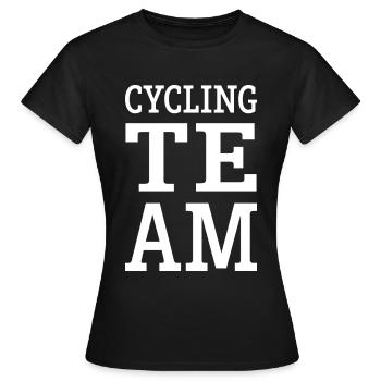 Équipe cycliste Équipe - T-shirt Femme - noir - Devant - AI Model Female 172 dark (172cm)