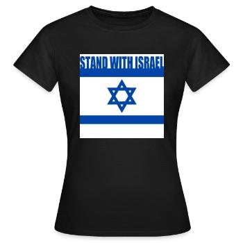 Stand with israel - Women's T-Shirt - black - Front - AI Model Female 172 dark (172cm)