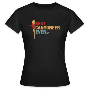 canyoning canyoning canyon canyoneer - T-shirt Femme - noir - Devant - AI Model Female 172 dark (172cm)