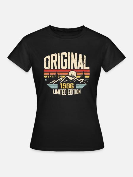 Nostalgisches 1986 Geburtstagsgeschenk 1986 - Frauen T-Shirt - Schwarz