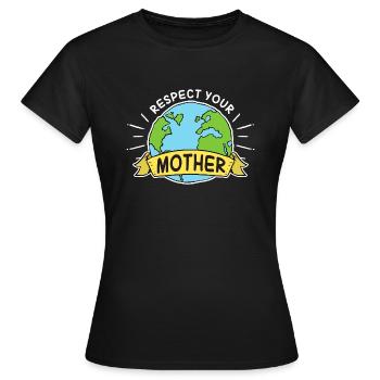 Respecte ta mère - T-shirt Femme - noir - Devant - AI Model Female 172 dark (172cm)