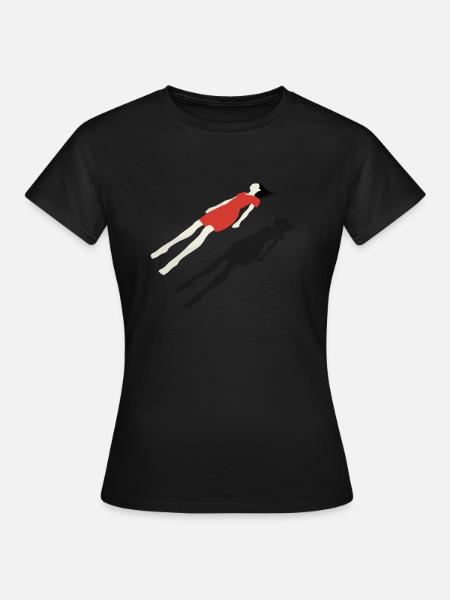 Das schwebende Moment - Frauen T-Shirt - Schwarz
