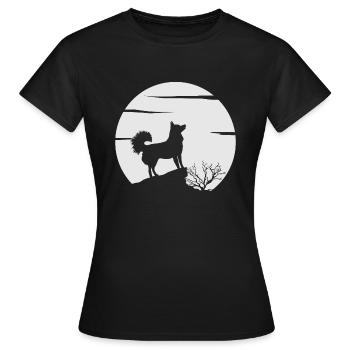 Alaskan Klee Kai - Frauen T-Shirt - Schwarz - Vorne - AI Model Female 172 dark (172cm)