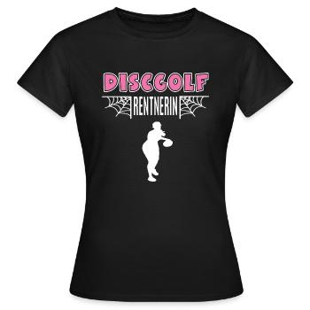 Discball Rentnerin Rente Ruhestand Discballerin - Frauen T-Shirt - Schwarz - Vorne - AI Model Female 172 dark (172cm)