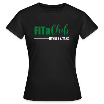 FiTa Club Tanzfitness - Frauen T-Shirt - Schwarz - Vorne - AI Model Female 172 dark (172cm)