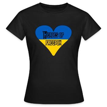 Héros de la liberté - T-shirt Femme - noir - Devant - AI Model Female 172 dark (172cm)