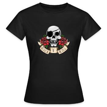 Rock 'n roll - Maglietta da donna - nero - Fronte - AI Model Female 172 dark (172cm)