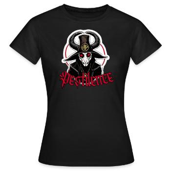 Occult Plague Priest - Women's T-Shirt - black - Front - AI Model Female 172 dark (172cm)