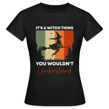 Sorcière Wicca Magic Walpurgis Night - T-shirt Femme - noir - Devant - AI Model Female 172 dark (172cm)