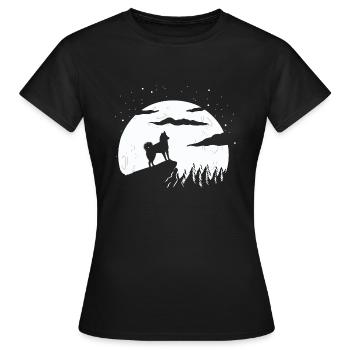 Alaskan Klee Kai - Frauen T-Shirt - Schwarz - Vorne - AI Model Female 172 dark (172cm)