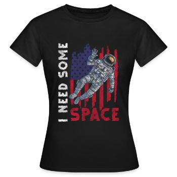Weltall Astronomie Kosmos - Frauen T-Shirt - Schwarz - Vorne - AI Model Female 172 dark (172cm)