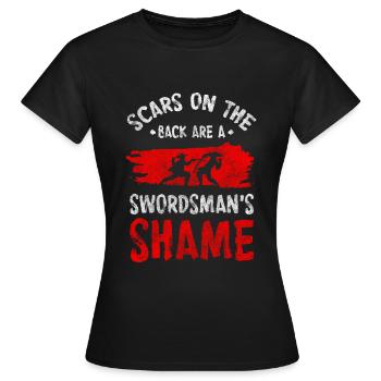 Schwertkämpfer Axt Japan Gladiator - Frauen T-Shirt - Schwarz - Vorne - AI Model Female 172 dark (172cm)