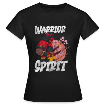 Combattant Épée Asiatique Ninja - T-shirt Femme - noir - Devant - AI Model Female 172 dark (172cm)