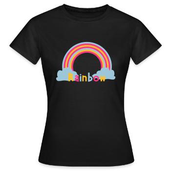 rainbow - Women's T-Shirt - black - Front - AI Model Female 172 dark (172cm)
