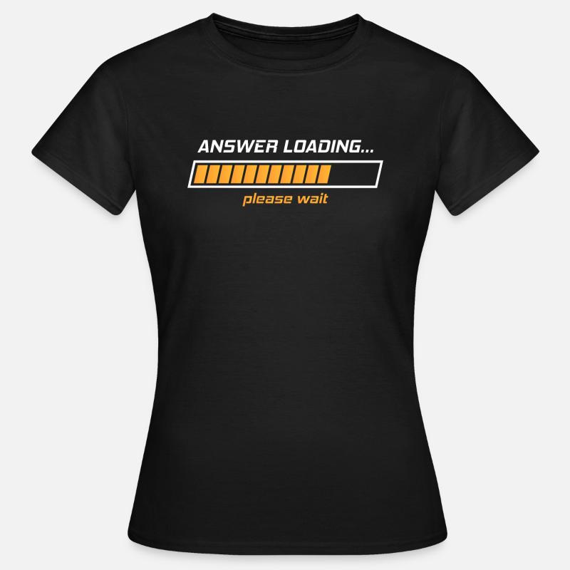 answer loading - Women's T-Shirt - black