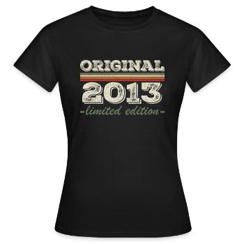 Légende depuis 2013 Né en 2013 Anniversaire 2013 - T-shirt Femme - noir - Devant - AI Model Female 172 dark (172cm)