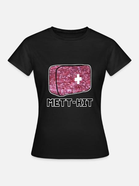 Mett-Kit - Frauen T-Shirt - Schwarz