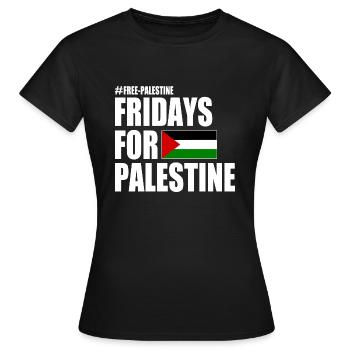Free palestine fridays for palestine - T-shirt Femme - noir - Devant - AI Model Female 172 dark (172cm)