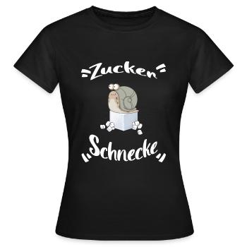 zuckerschnecke candy girl - Frauen T-Shirt - Schwarz - Vorne - AI Model Female 172 dark (172cm)