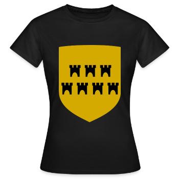 Les Saxons de Transylvanie - T-shirt Femme - noir - Devant - AI Model Female 172 dark (172cm)