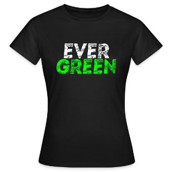 Idée cadeau à feuilles persistantes - T-shirt Femme - noir - Devant - AI Model Female 172 dark (172cm)