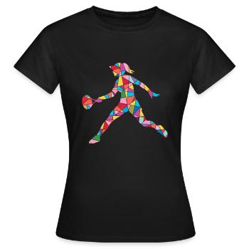 Joueurs de tennis Entraîneurs de tennis Joueuses de tennis - T-shirt Femme - noir - Devant - AI Model Female 172 dark (172cm)