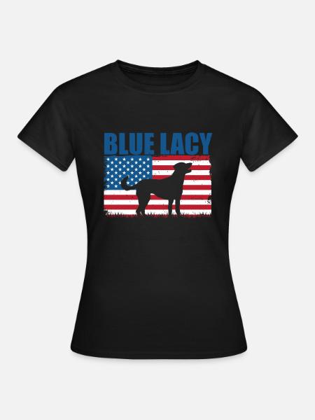 Blue Lacy - Frauen T-Shirt - Schwarz